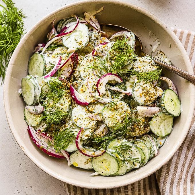 Cover Image for Za'atar Cucumber Salad