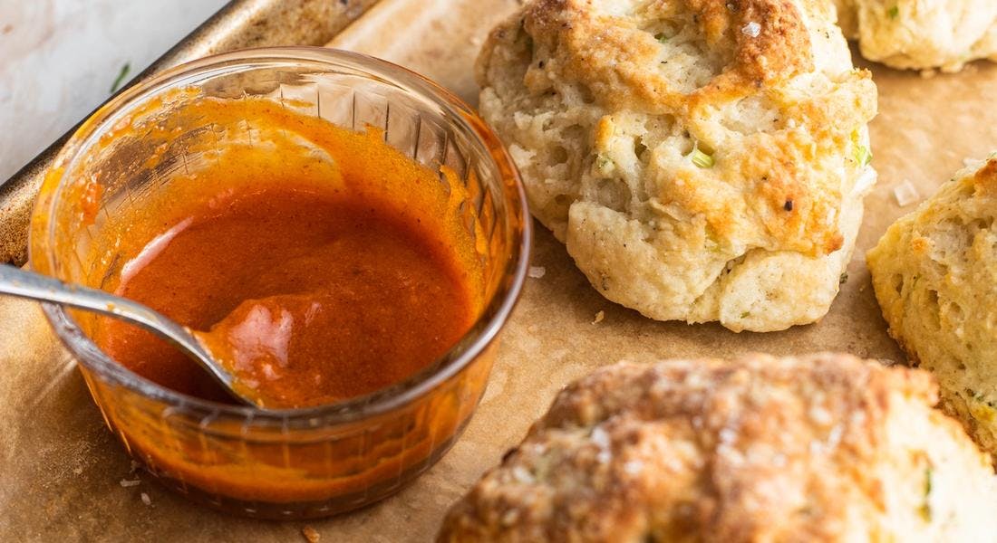 Southern-inspired Biscuits with Gochujang Maple Butter