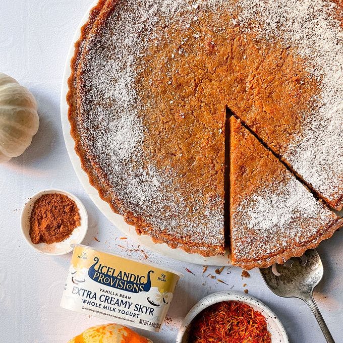 Cover Image for Pumpkin Chess Pie with Extra Creamy Vanilla Bean Skyr