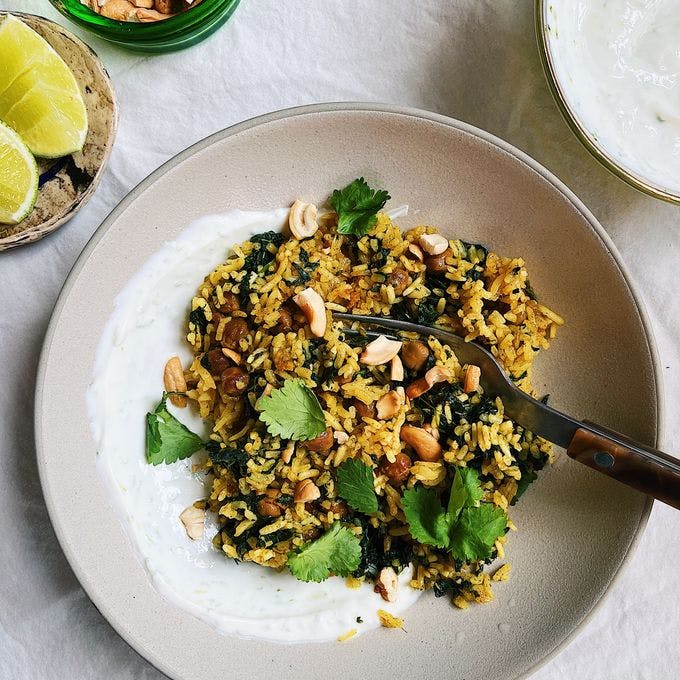 Cover Image for Coconut Curry Chickpea Rice with Skyr