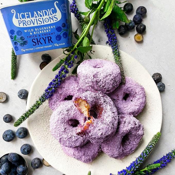 Cover Image for Blueberry Bilberry Skyr Cake Doughnuts