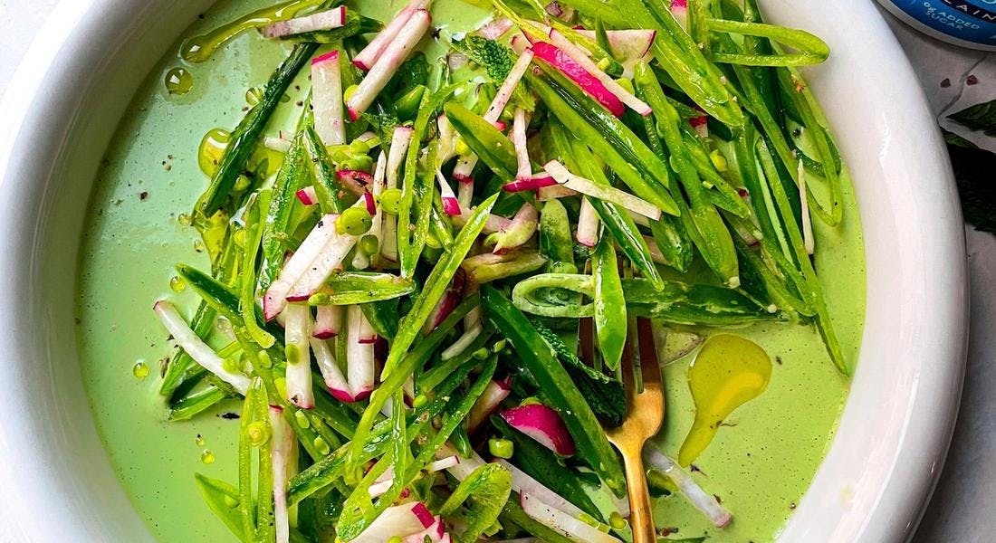 Snap Pea & Radish Skyr Salad